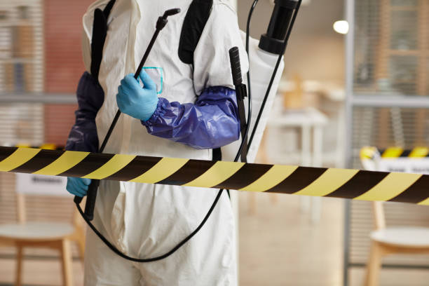 Professional Biohazard Cleanup technician working in Danville, AR